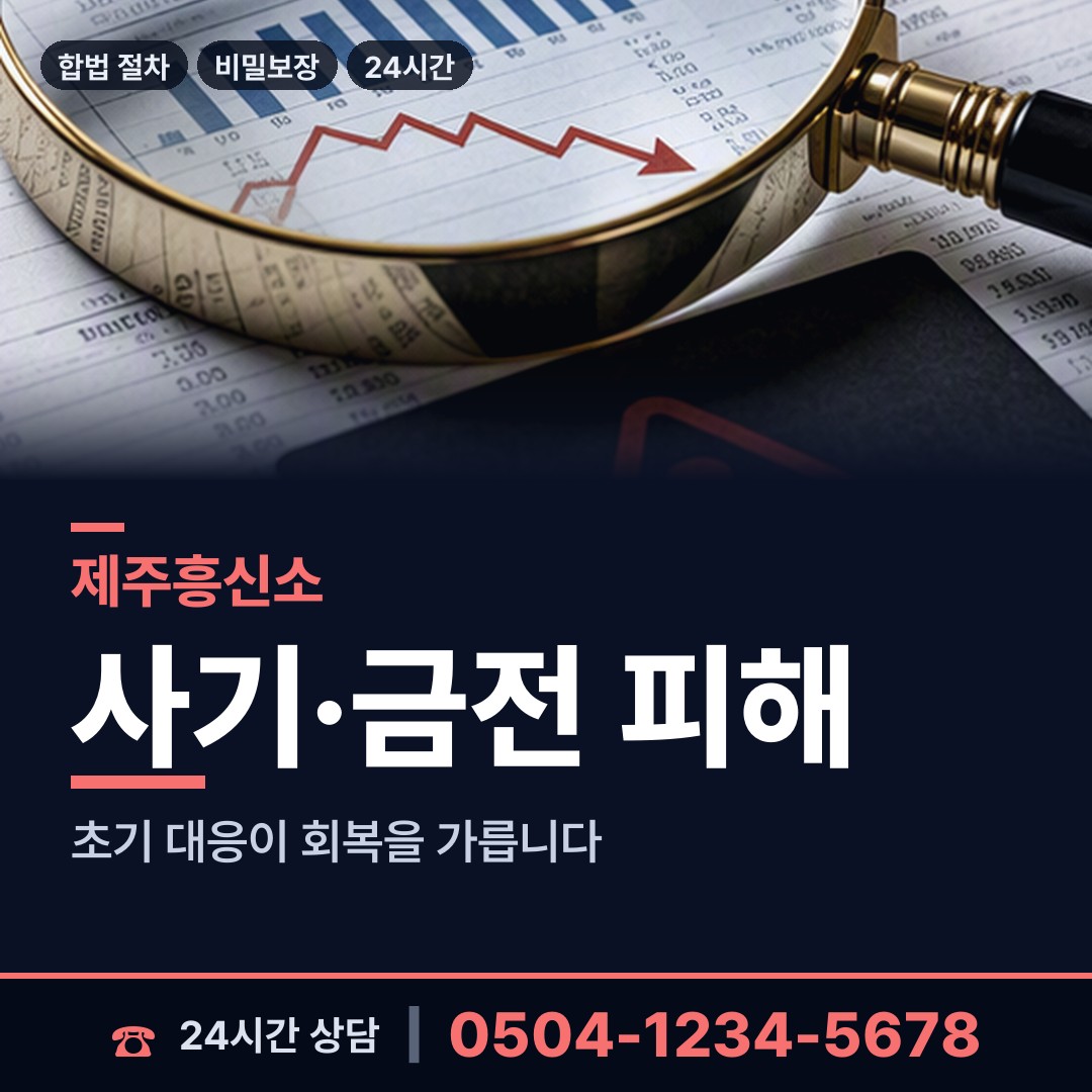 제주 추자면 보증금사기 상담 안내